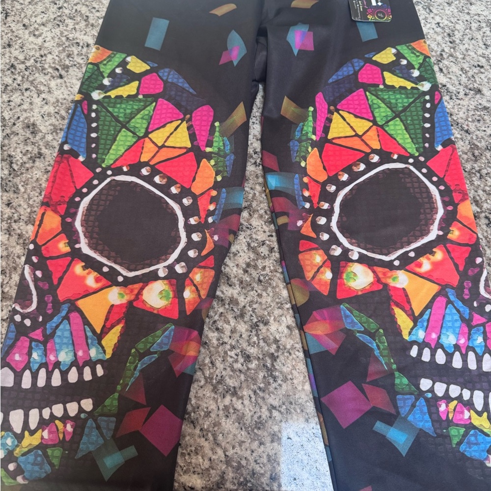 Unique dia de los muertos leggings
